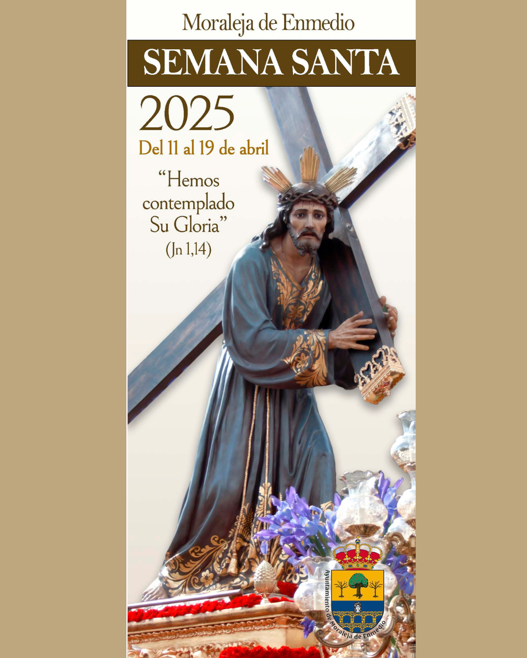 Cartel de Semana Santa en Moraleja de En medio 2025